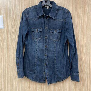 CAbi Denim Blouse Size Small